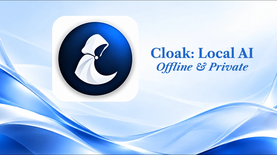 Cloak: Local AI App Store product page header