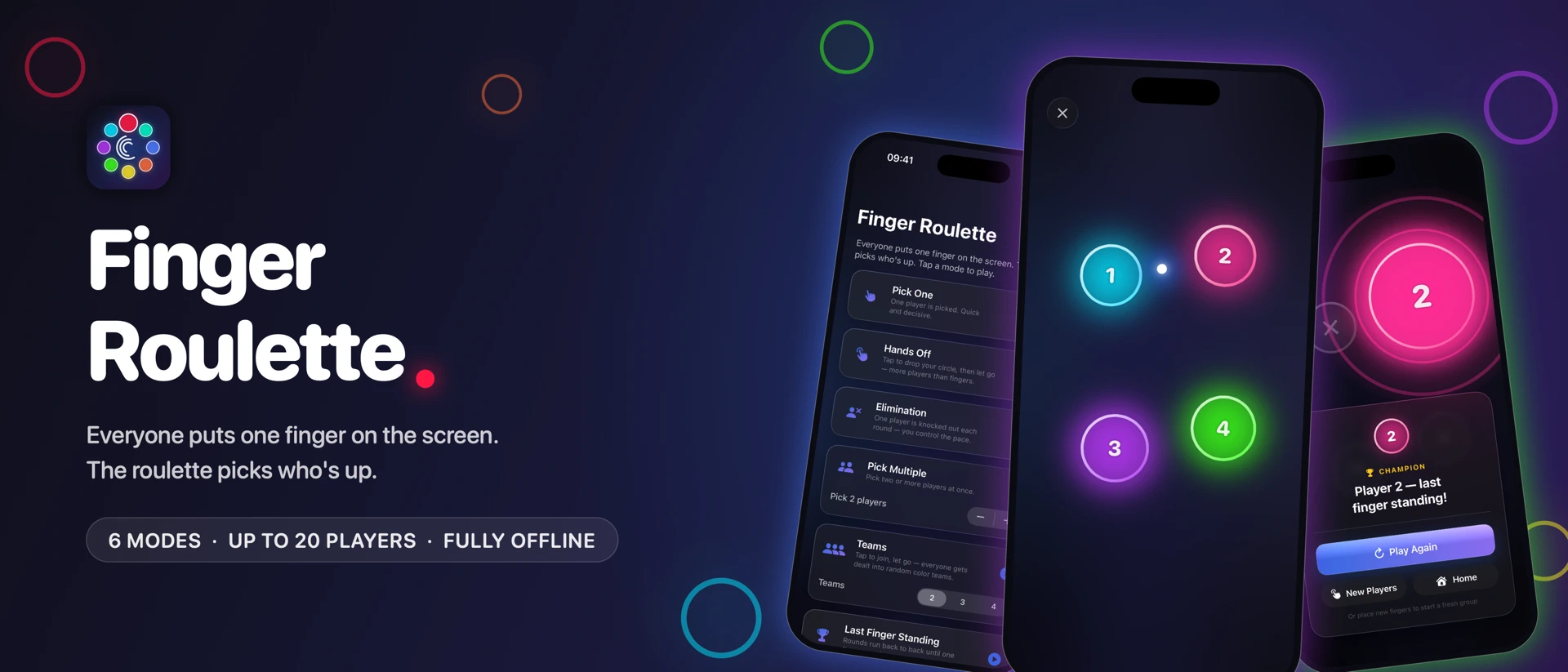 Finger Roulette by SlickFive product page header
