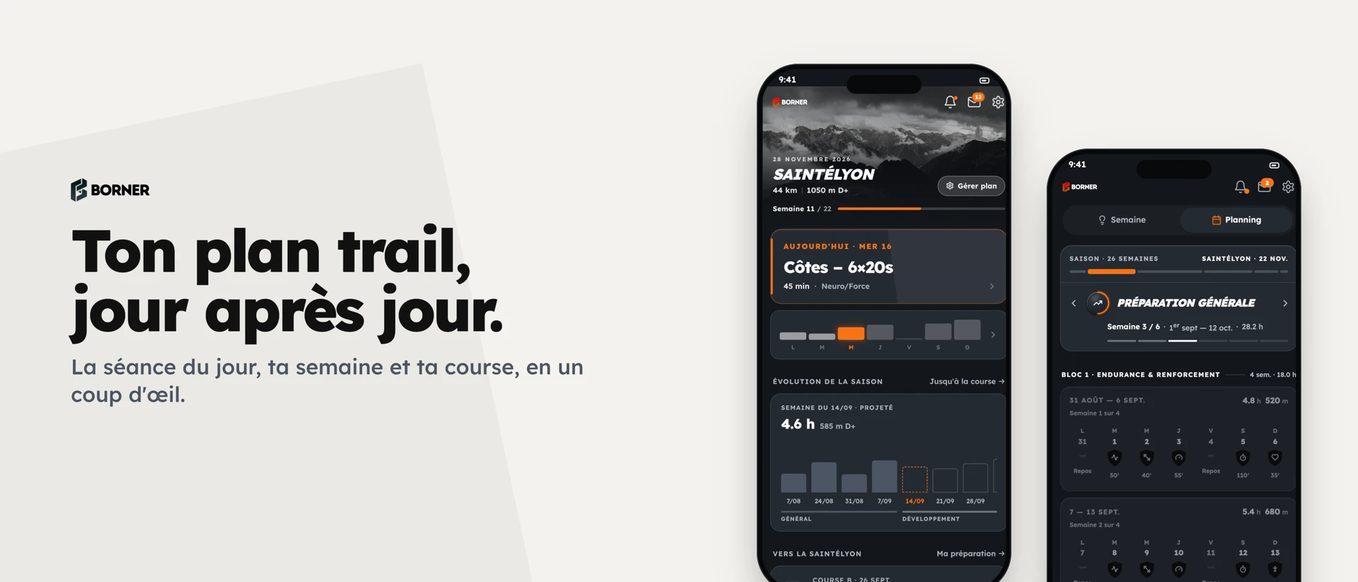 Borner product page header