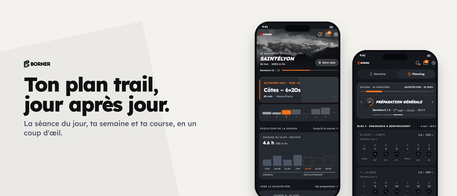 Borner product page header
