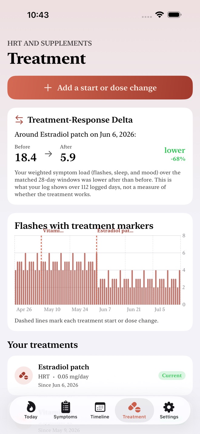 EmberLog: Menopause Log screenshot 4