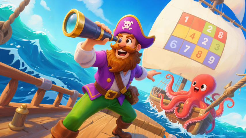 Pirate’s Sudoku Adventure Challenge