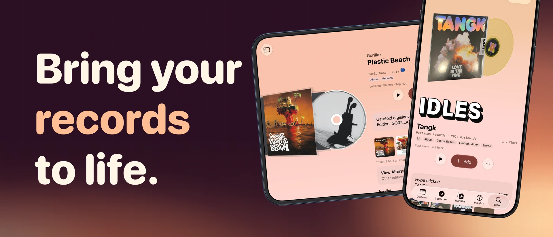 My Vinyl+ Scanner for Discogs product page header