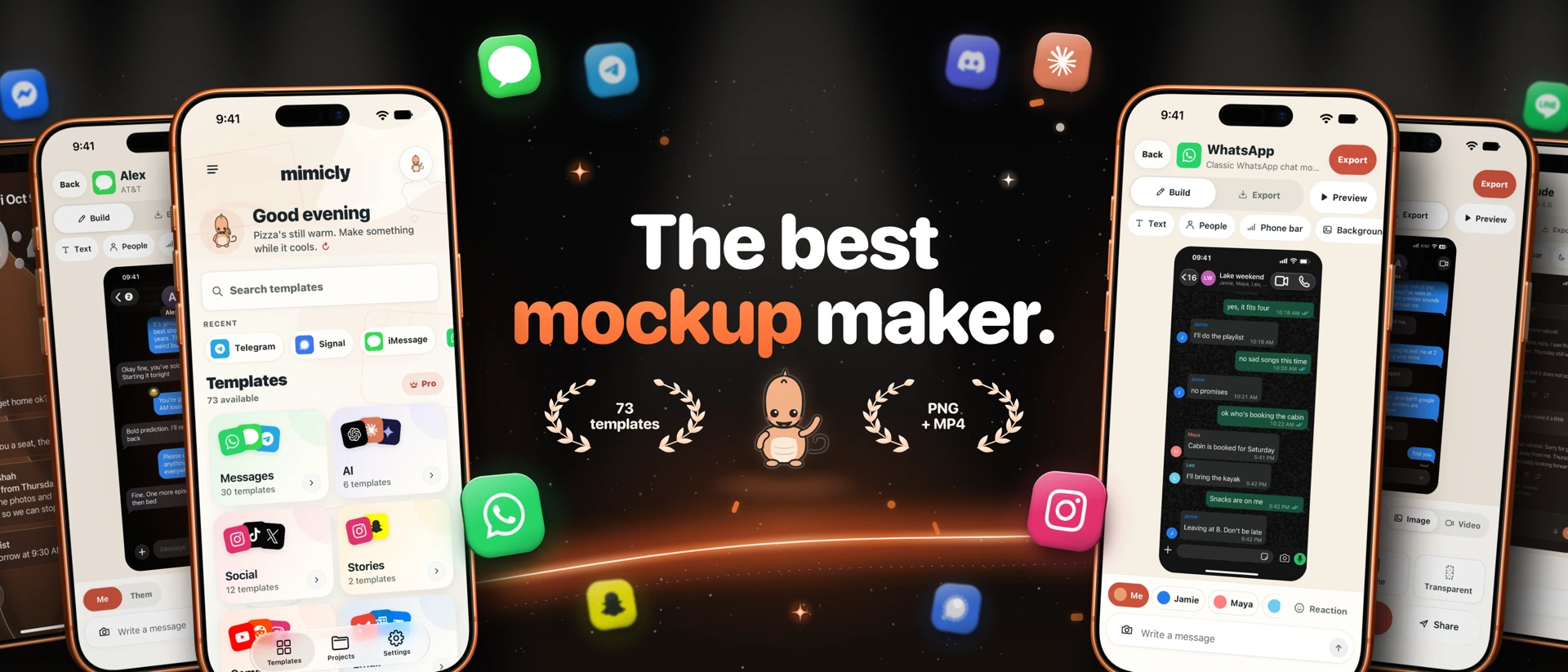 Mimicly: Chat Story Maker product page header