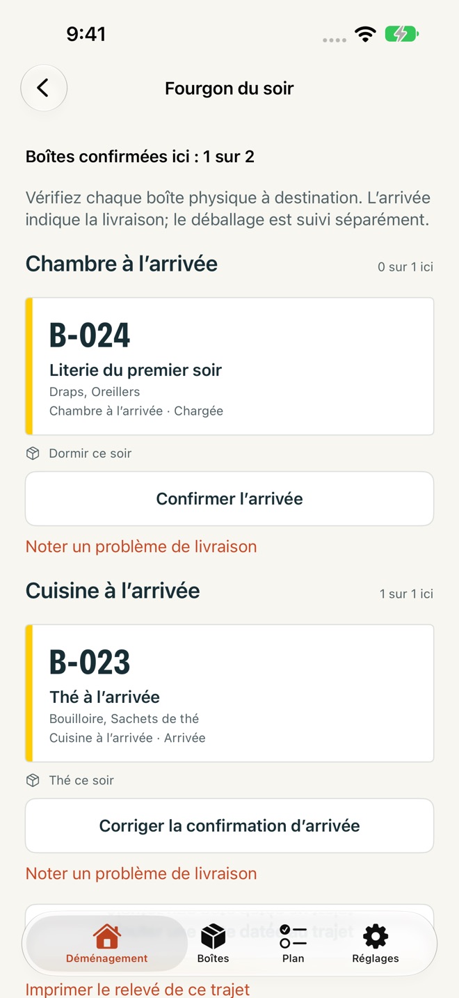 MoveBox : Déménagement capture d’écran 7