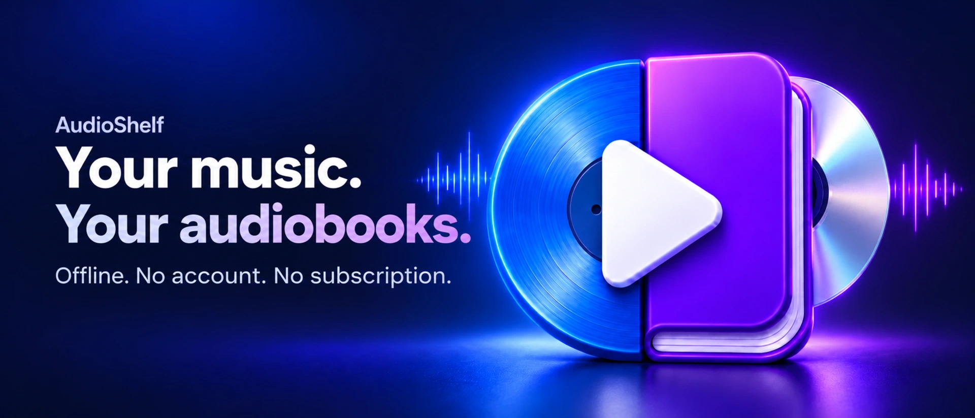 AudioShelf: Music & Books product page header