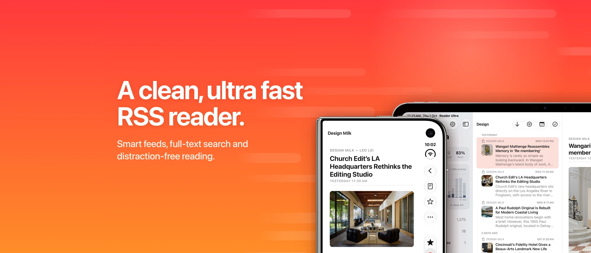 Reader Ultra product page header