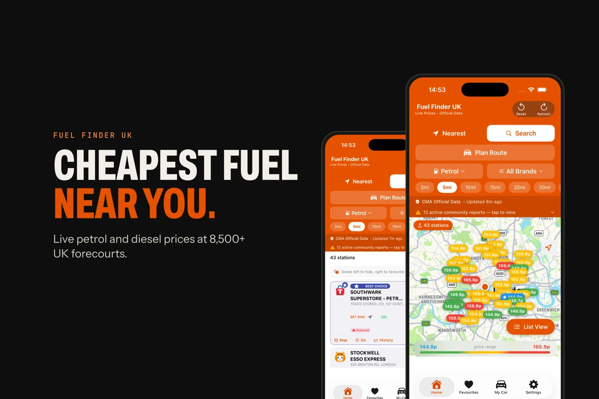Fuel Finder UK - Live Prices search result