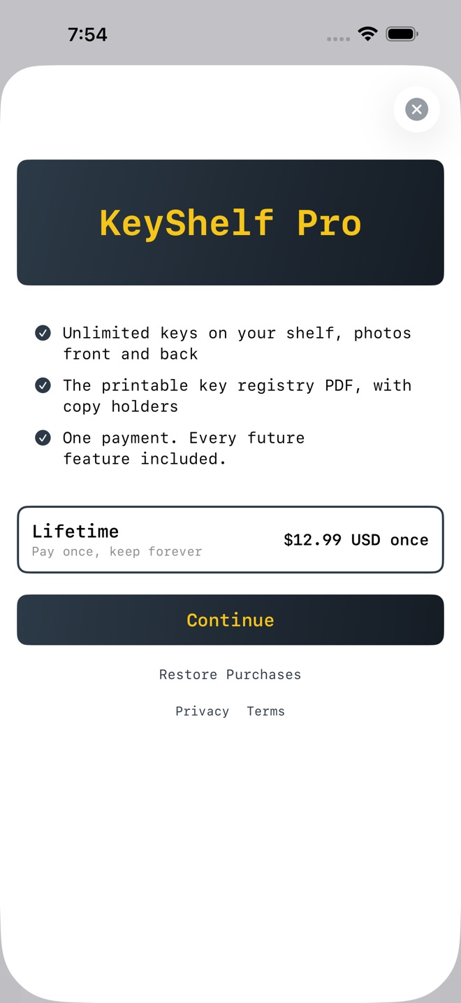 KeyShelf: Key Inventory screenshot 4
