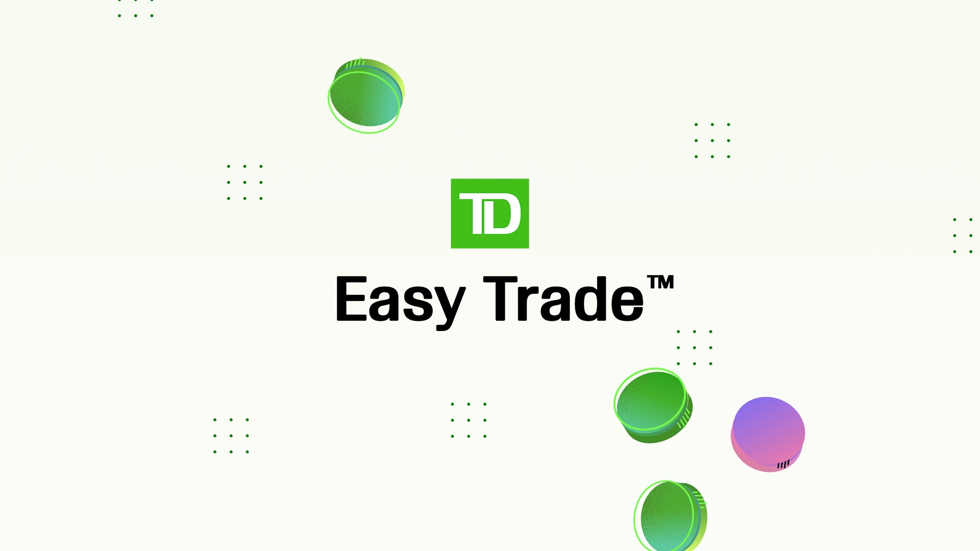 TD Easy Trade product page header