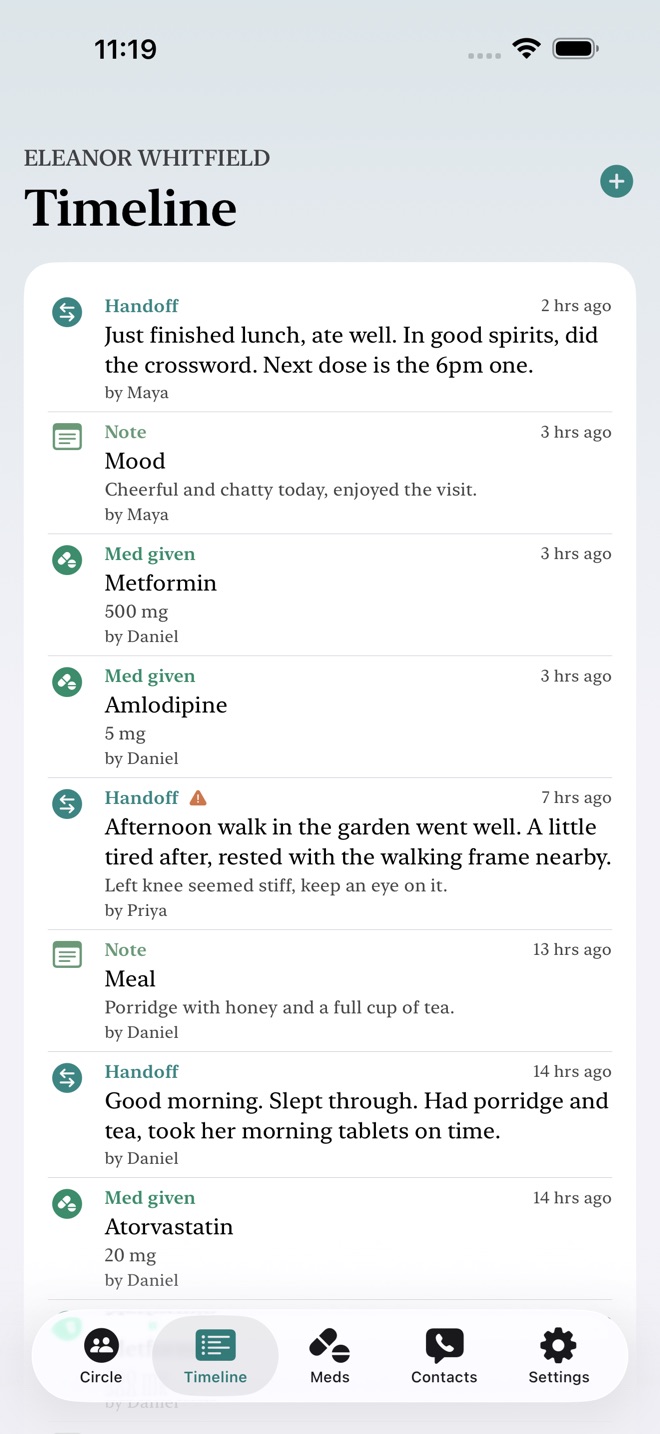CareRelay: Care Handoff screenshot 4