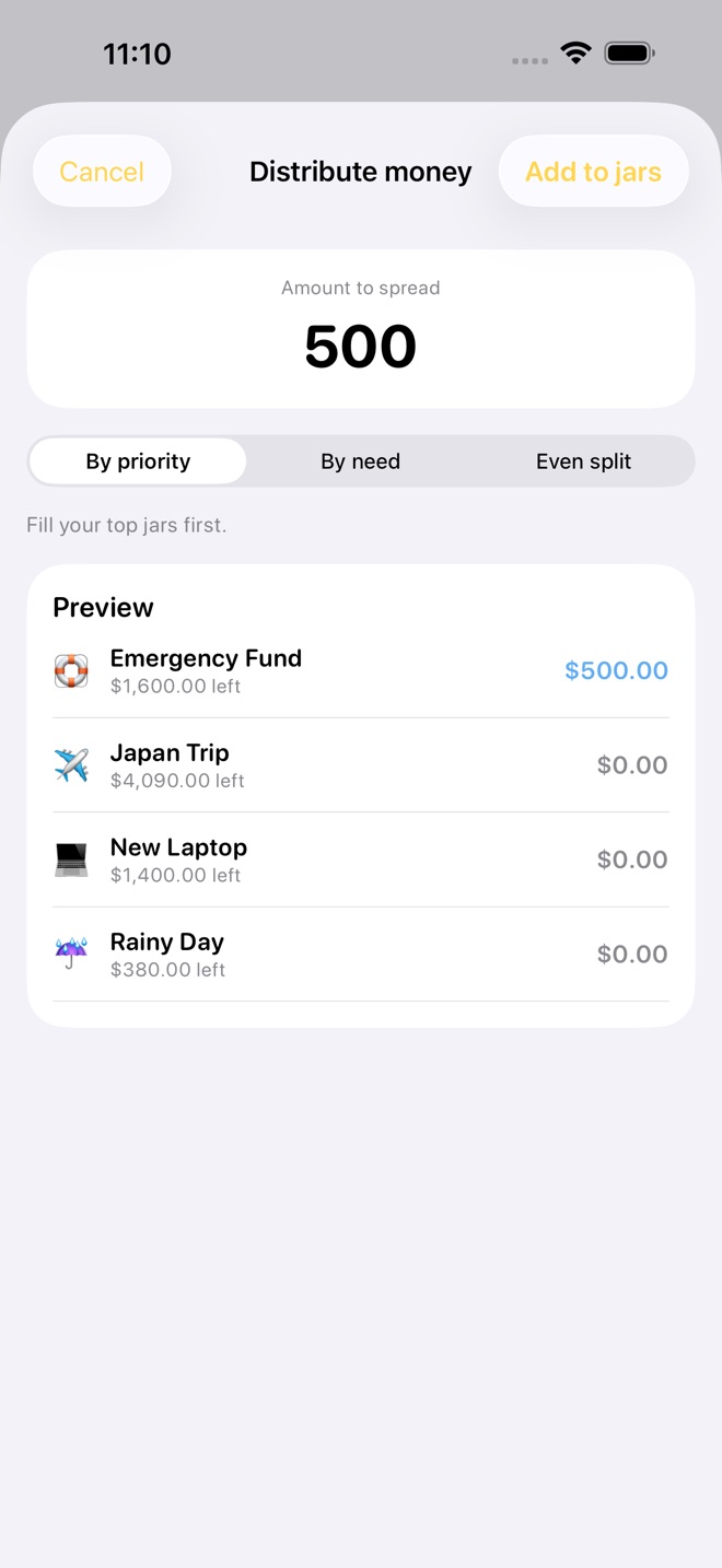 GoalJars: Savings Goals screenshot 4