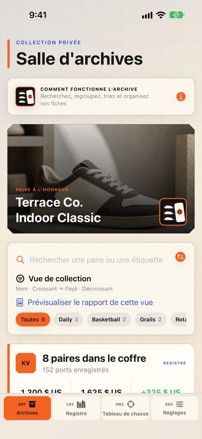 KicksVault : Coffre sneakers capture d’écran 1