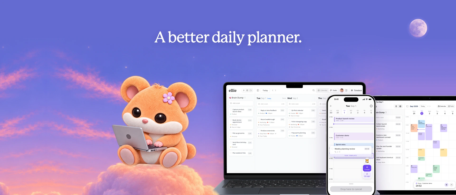 Ellie - Daily Planner product page header