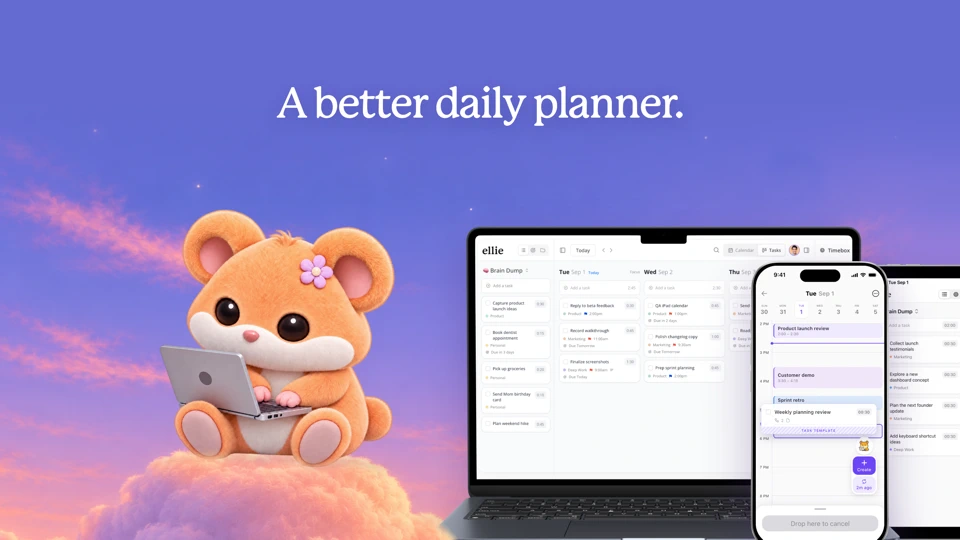 Ellie - Daily Planner App Store product page header