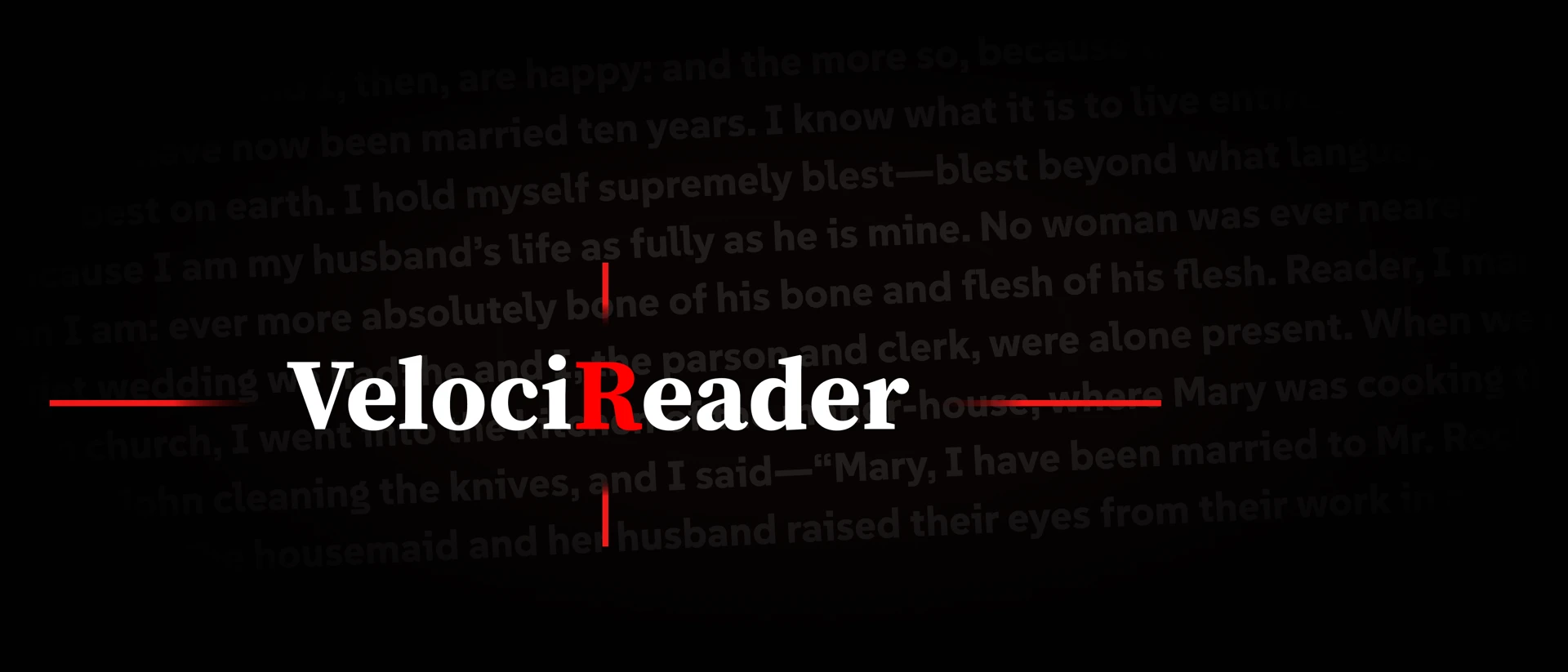 Speed Reading – VelociReader product page header