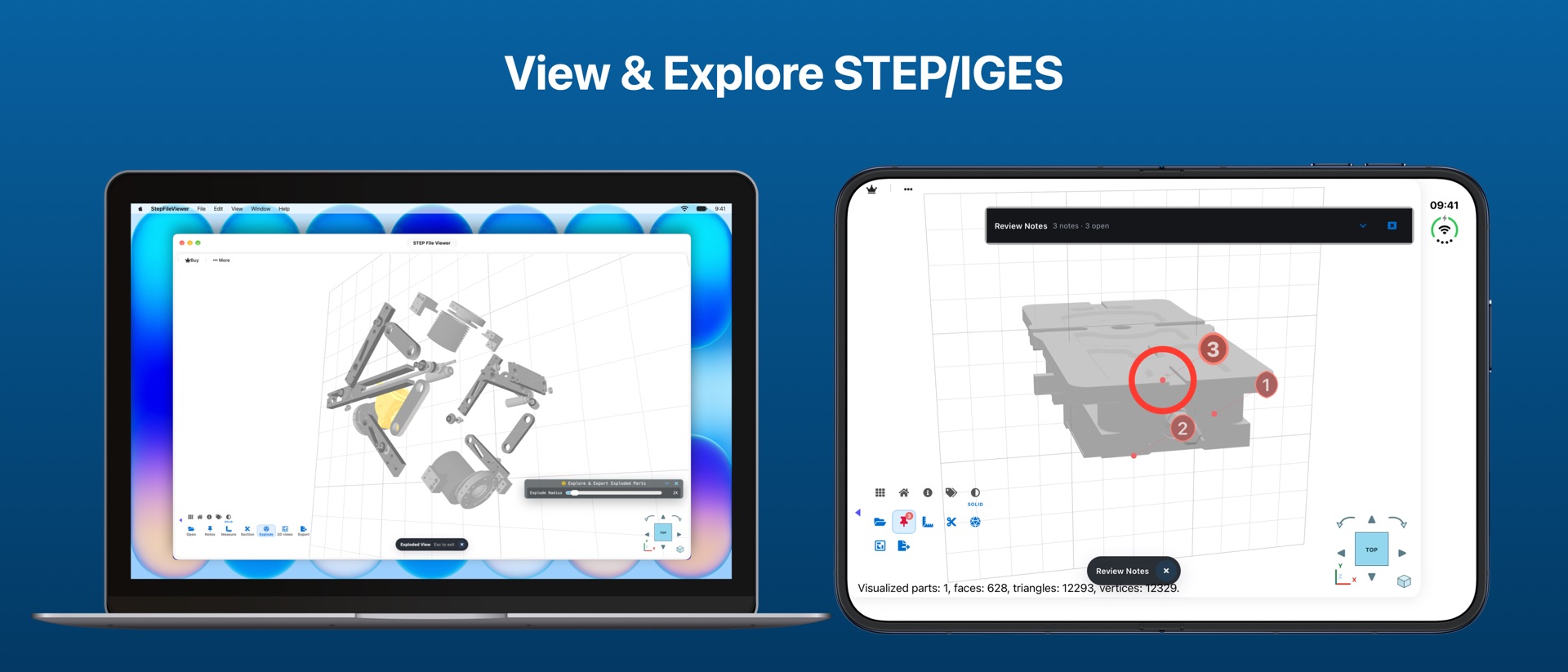 STEP File Viewer product page header