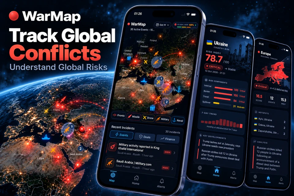 WarMap: Global Conflict Map App Store search result