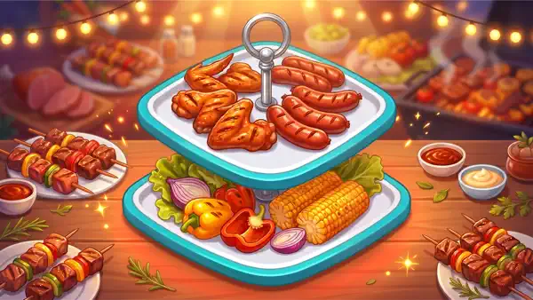 Unlock Double-Layer Grill Tray