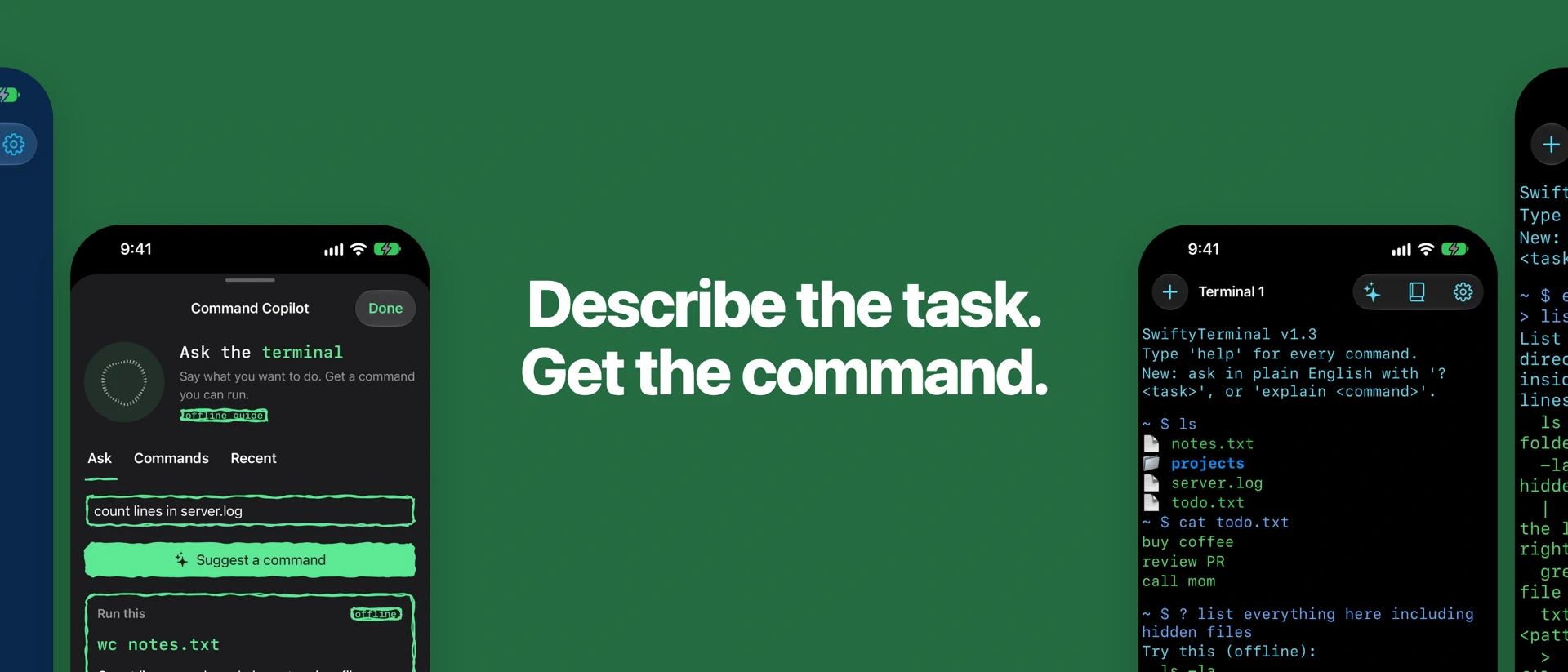 SwiftyTerminal: Terminal Shell product page header