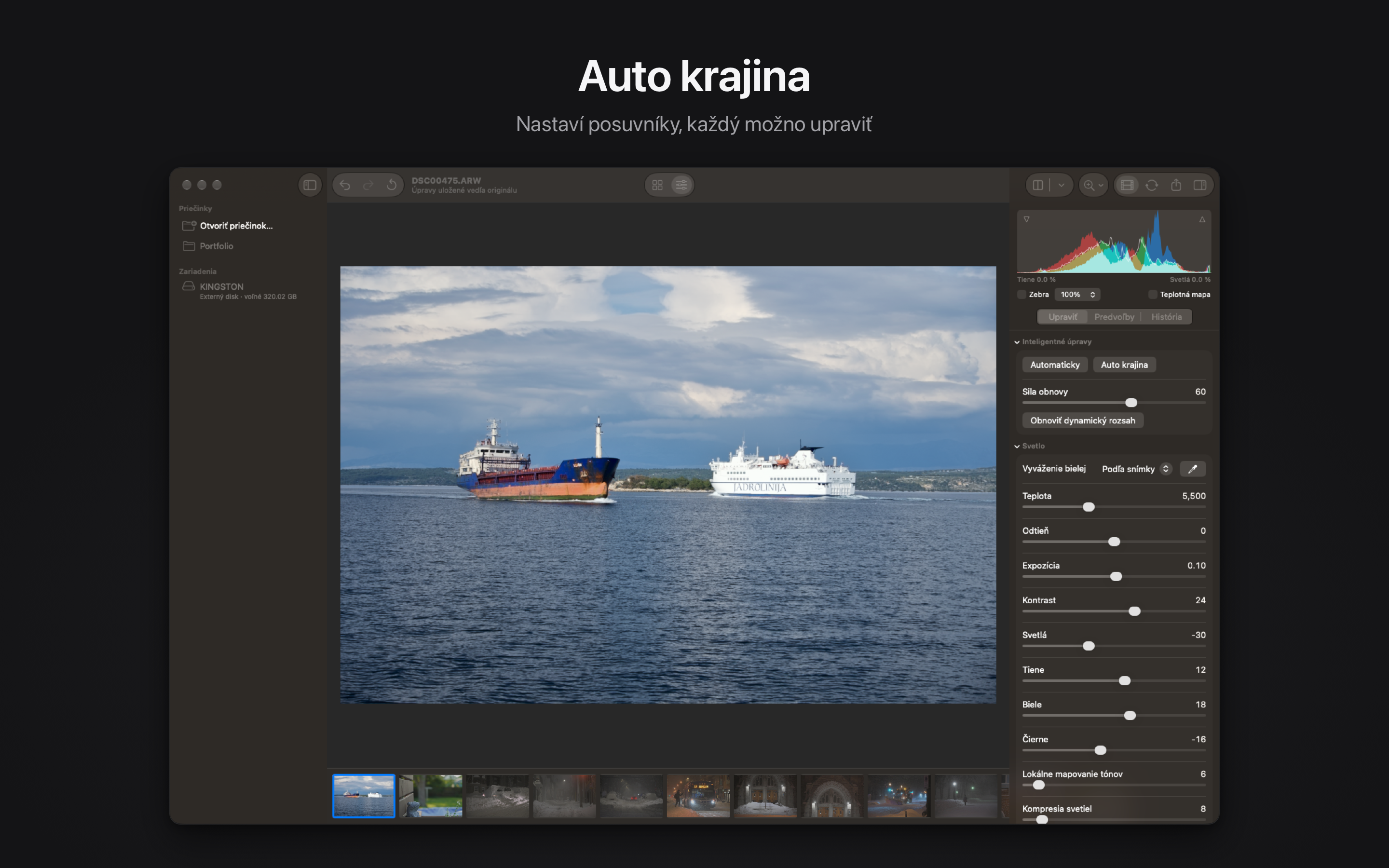 Rawed: RAW Photo Editor macOS screenshot 1 showing app interface