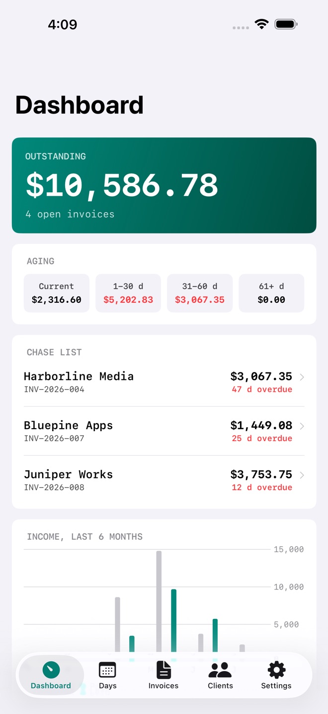 DayRate: Freelance Days screenshot 1