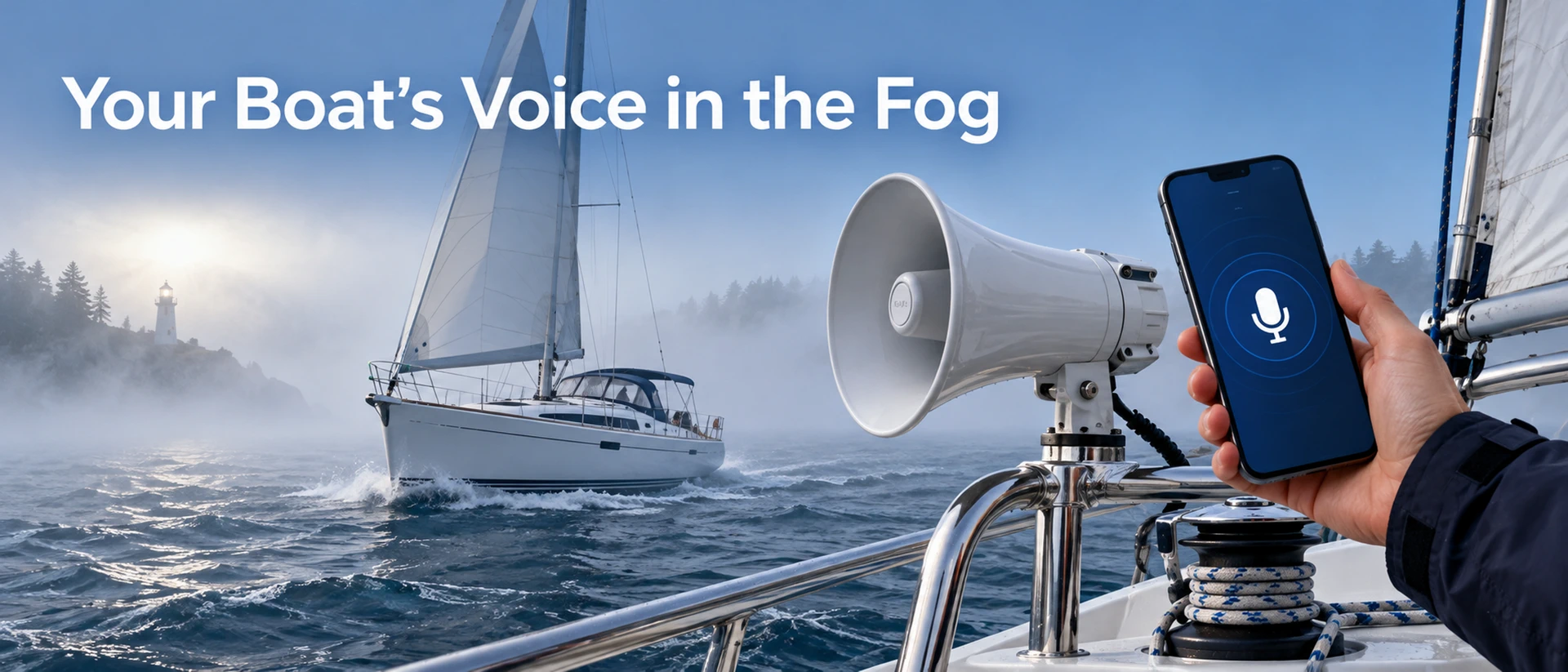 MyHailer : Boat Horn & Hailer product page header