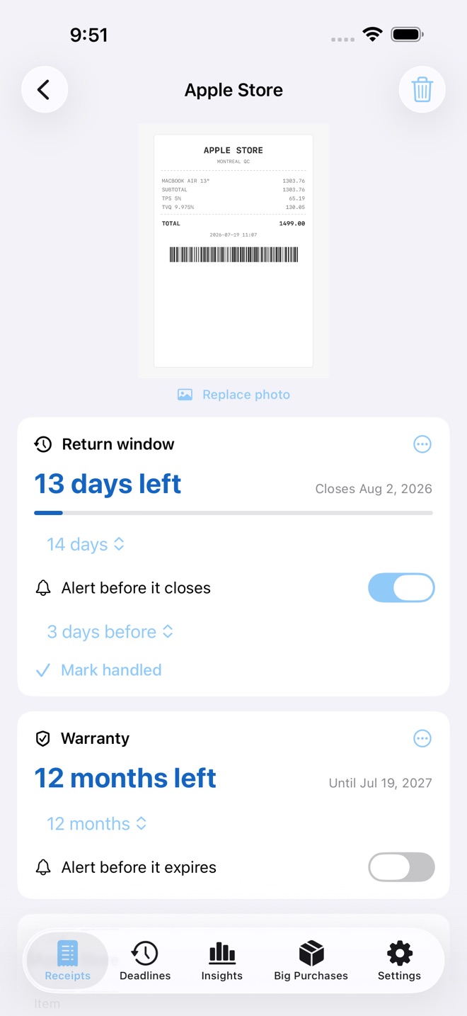 KeepReceipt: Receipt Vault screenshot 2