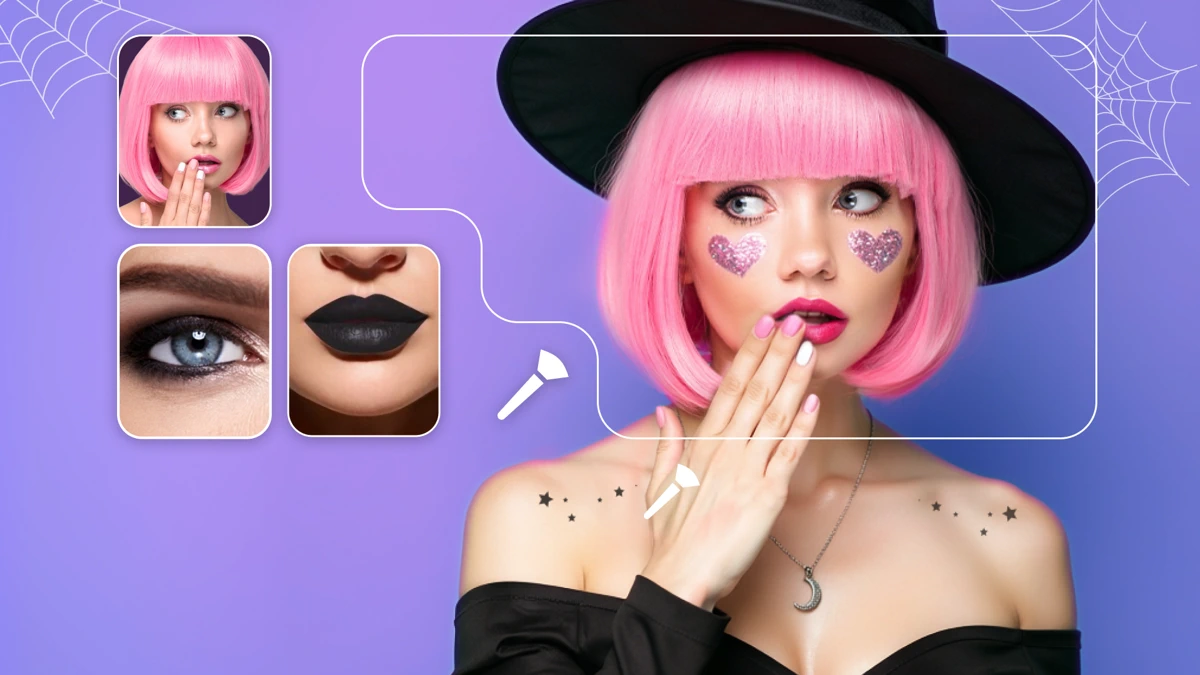 Photoshop Express Photo Editor search result, In-app event: Spooky Season Makeup Edits