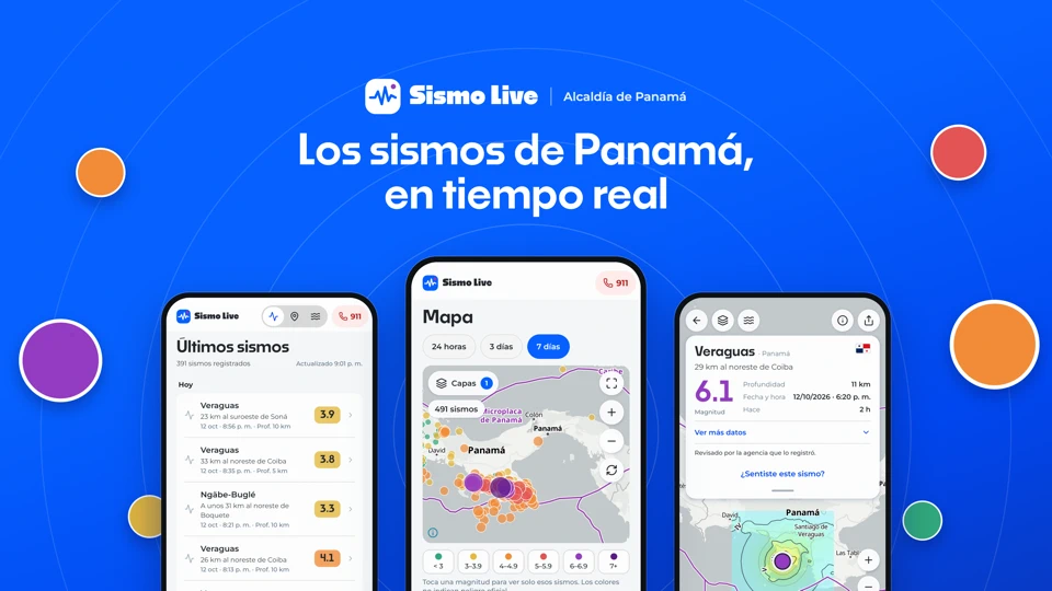 SismoLive Panamá App Store search result