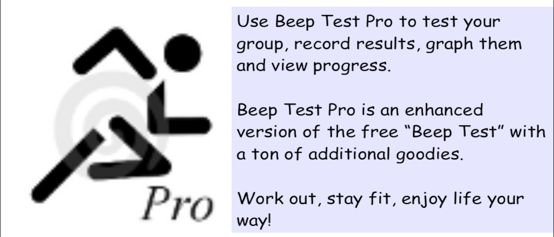 Beep Test Pro product page header