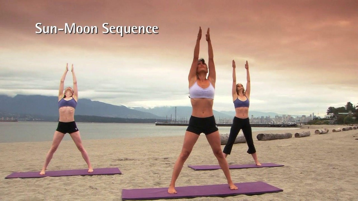 Yoga Exercise Moon Salutation Stock Illustration - Illustration of  consistency, harmony: 58666354