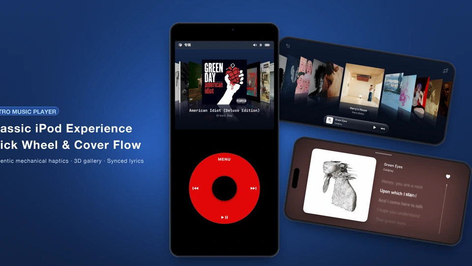 Sonio - Retro Classic Player App Store product page header