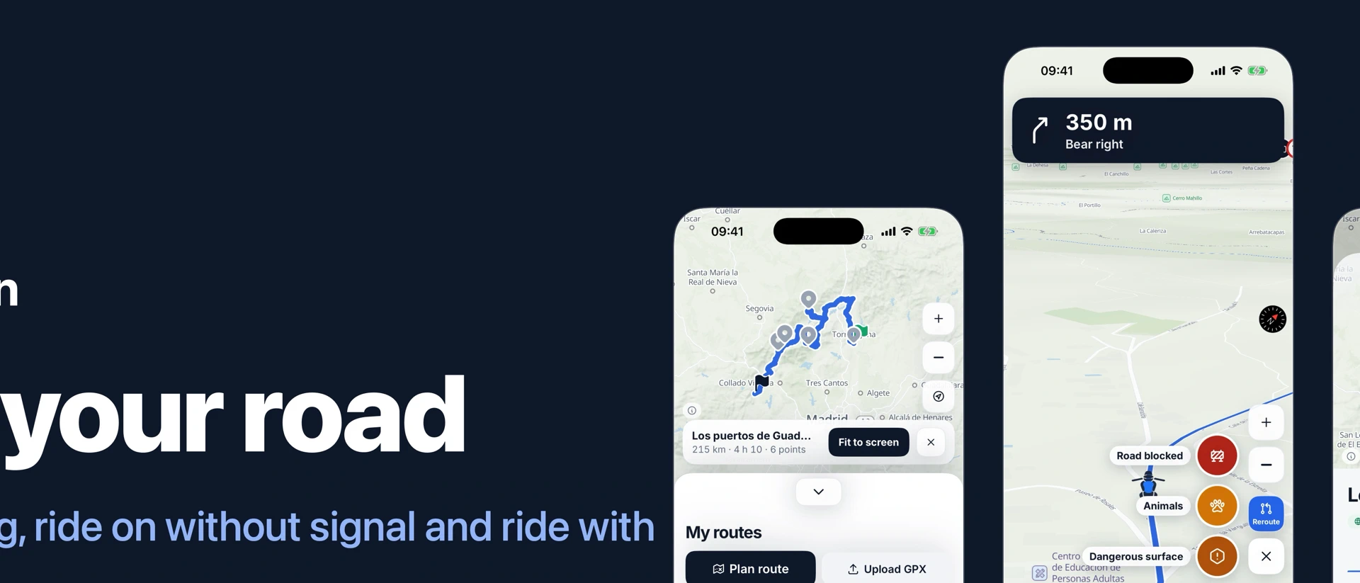 Roaden product page header