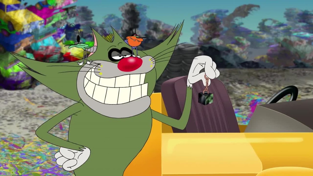 Airship House | Oggy's Cube | Fly for Fun! - Oggy and the Cockroaches  (Season 4, Episode 305) - Apple TV, image size:1200x675