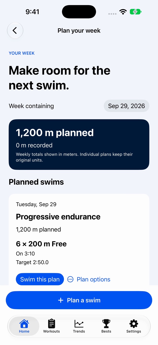 SwimSet: Swim Workout Tracker screenshot 3
