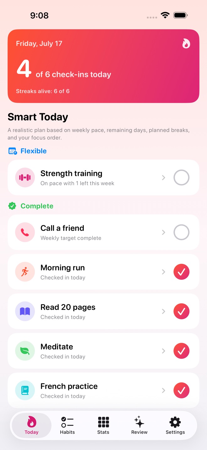 HabitForge: Weekly Habits screenshot 1