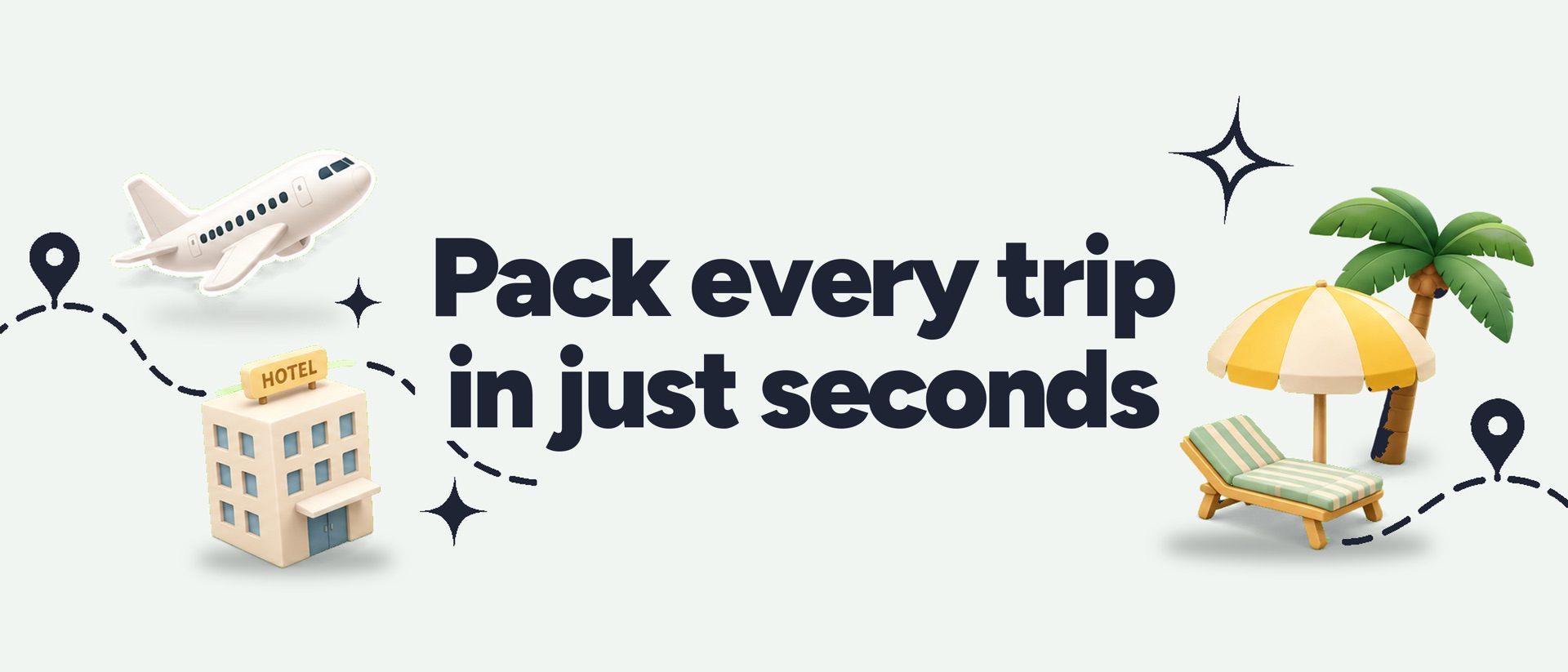 Travel Packing List: Bagio product page header