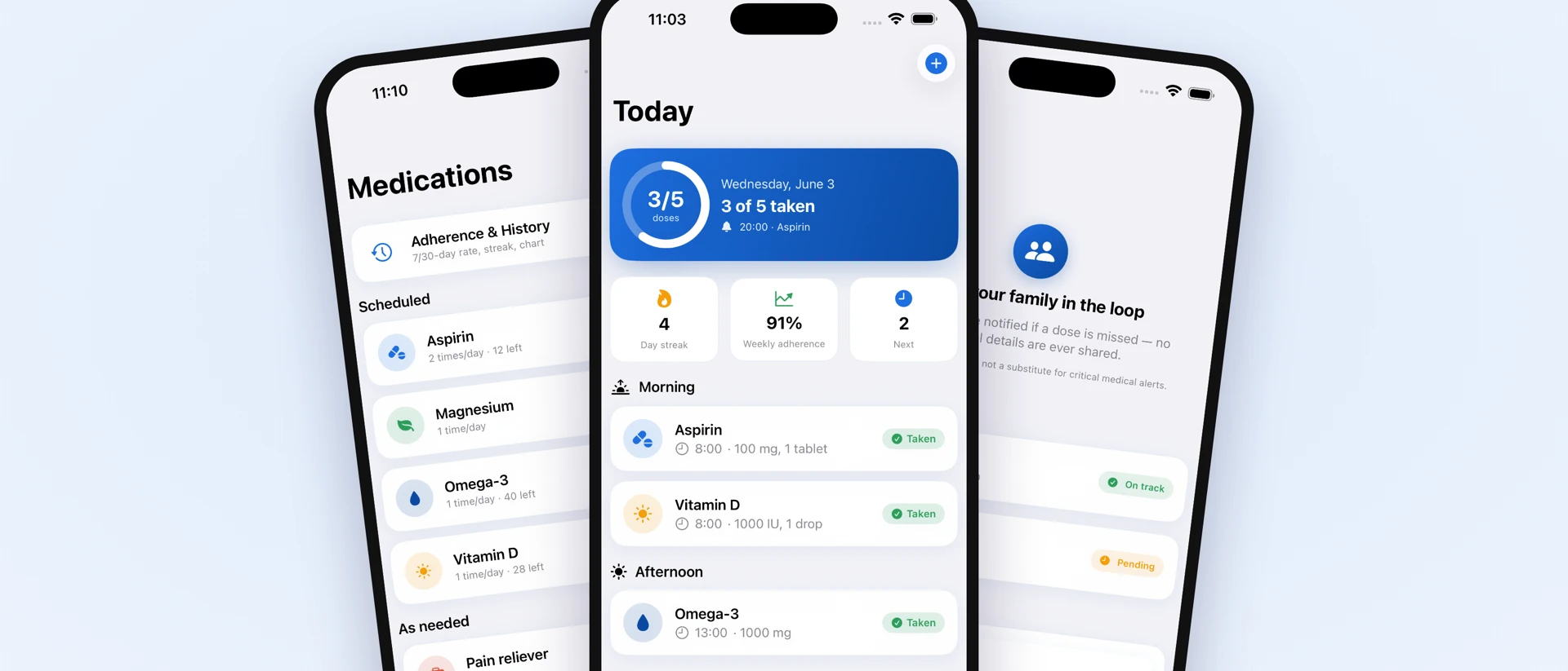 DoseAlly: Family Pill Reminder product page header