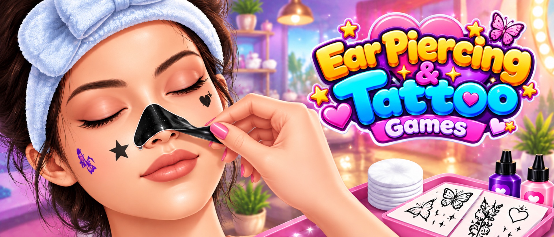 Ear Piercing & Tattoo Games product page header