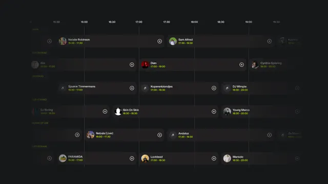 Improved festival schedule