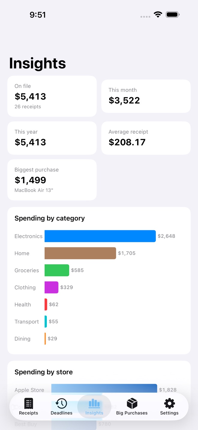 KeepReceipt: Receipt Vault screenshot 3