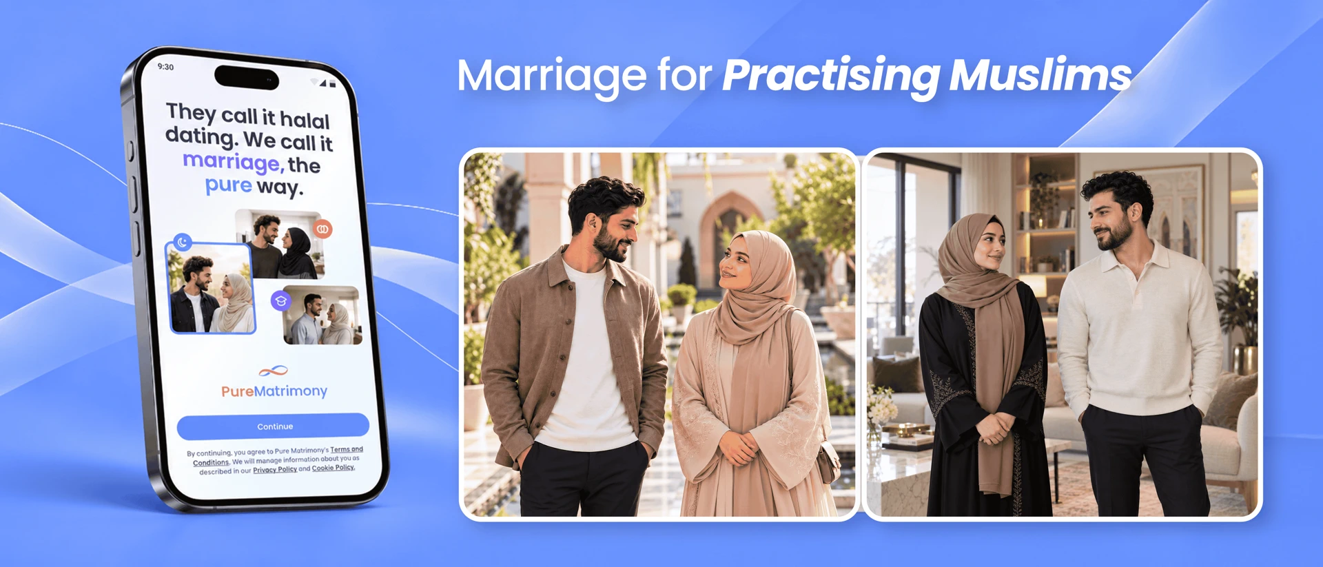 Pure Matrimony product page header