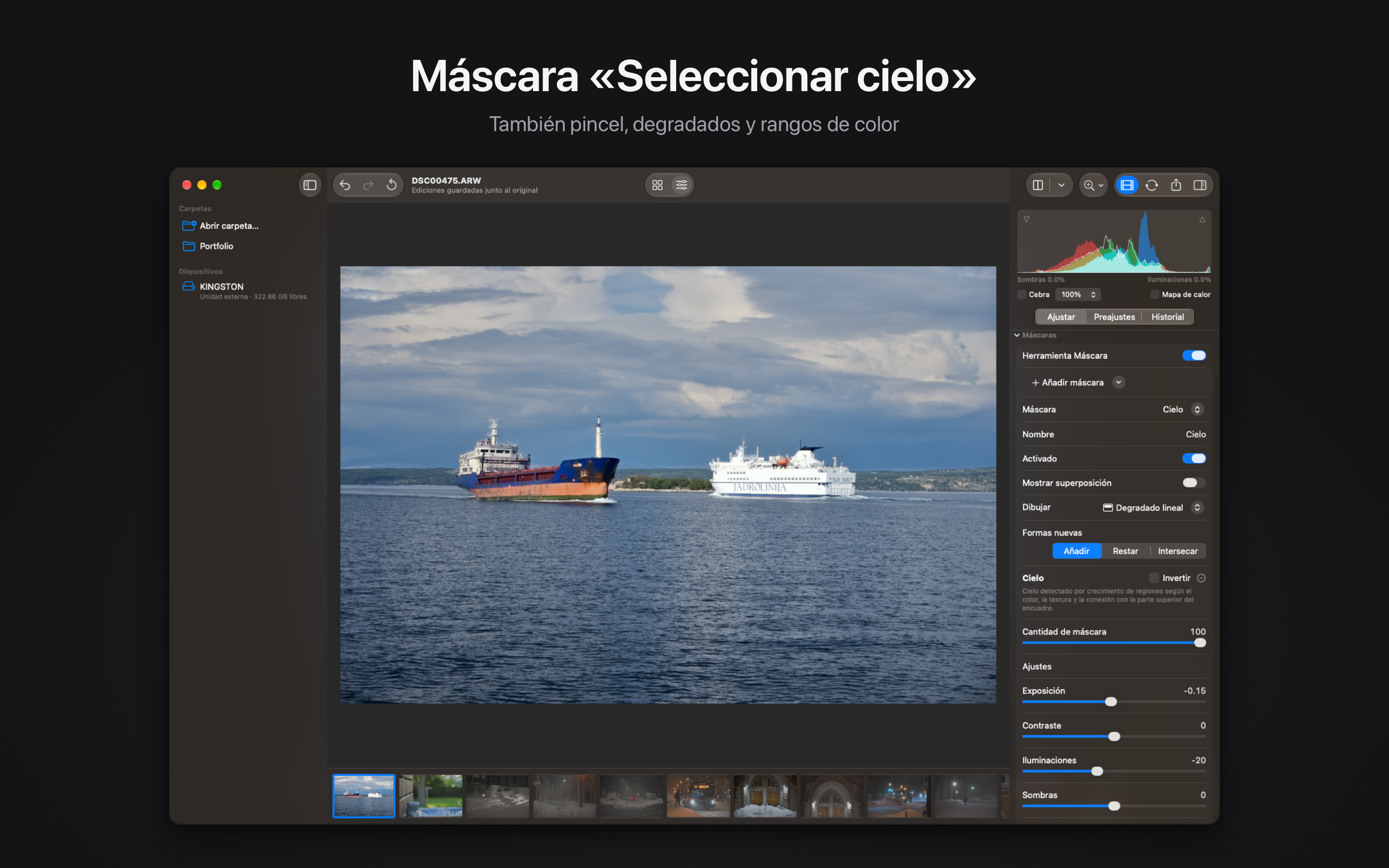 Rawed: RAW Photo Editor macOS screenshot 3 showing app interface