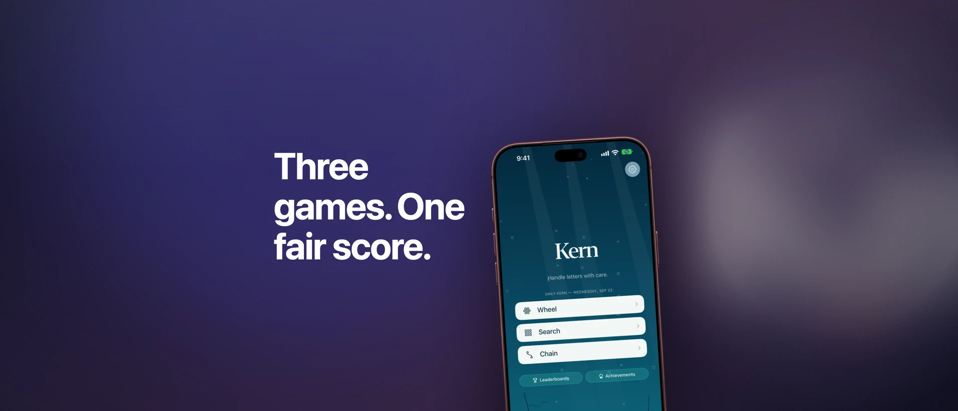 Kern Word Puzzles product page header