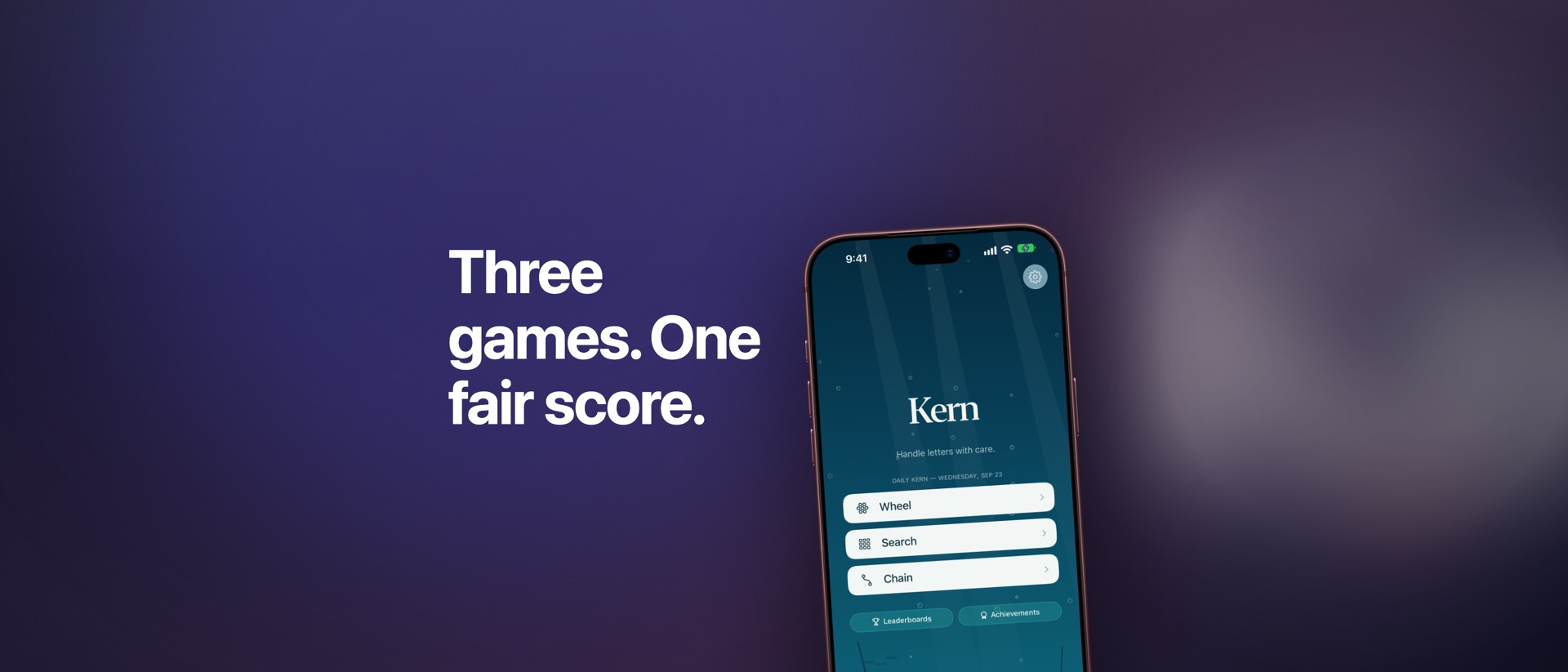 Kern Word Puzzles product page header