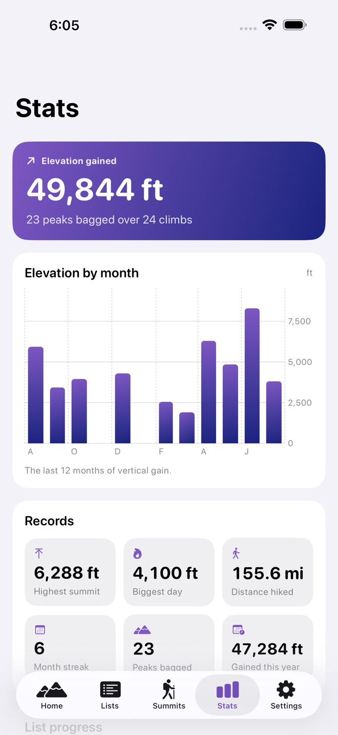 SummitList: Peak Bagging screenshot 3