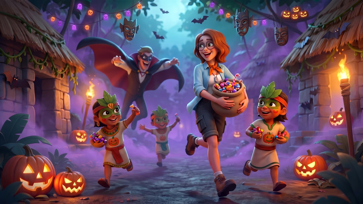 Cradle of Maya: Match 3 Game search result, In-app event: Trick or Treat?