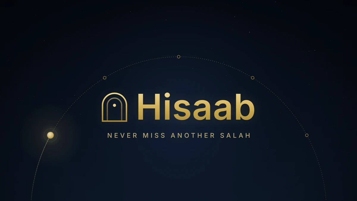 Hisaab: Salah Alarm App Store product page header