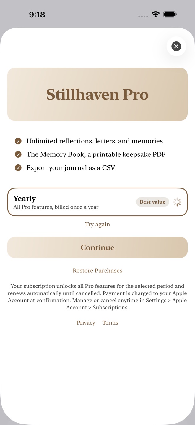 Stillhaven: Grief Journal screenshot 4